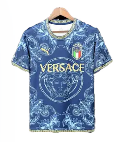 Versace Italy T-Shirt Blue T-Shirts