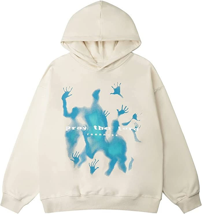 Pray the Reenness Hoodie Beige Hoodie