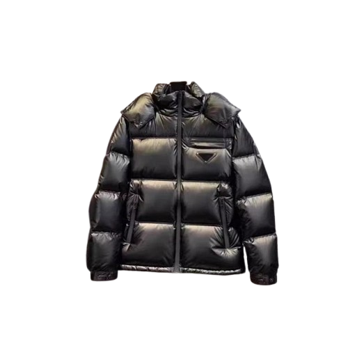 Prada Puffer Jacket Black Jackets