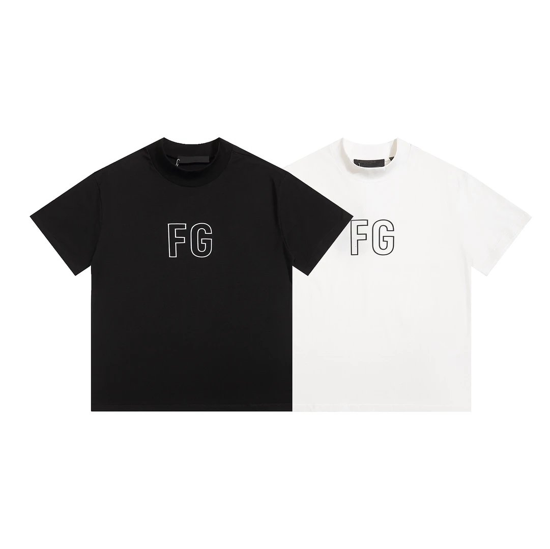 fear of god essentials black white T-Shirt