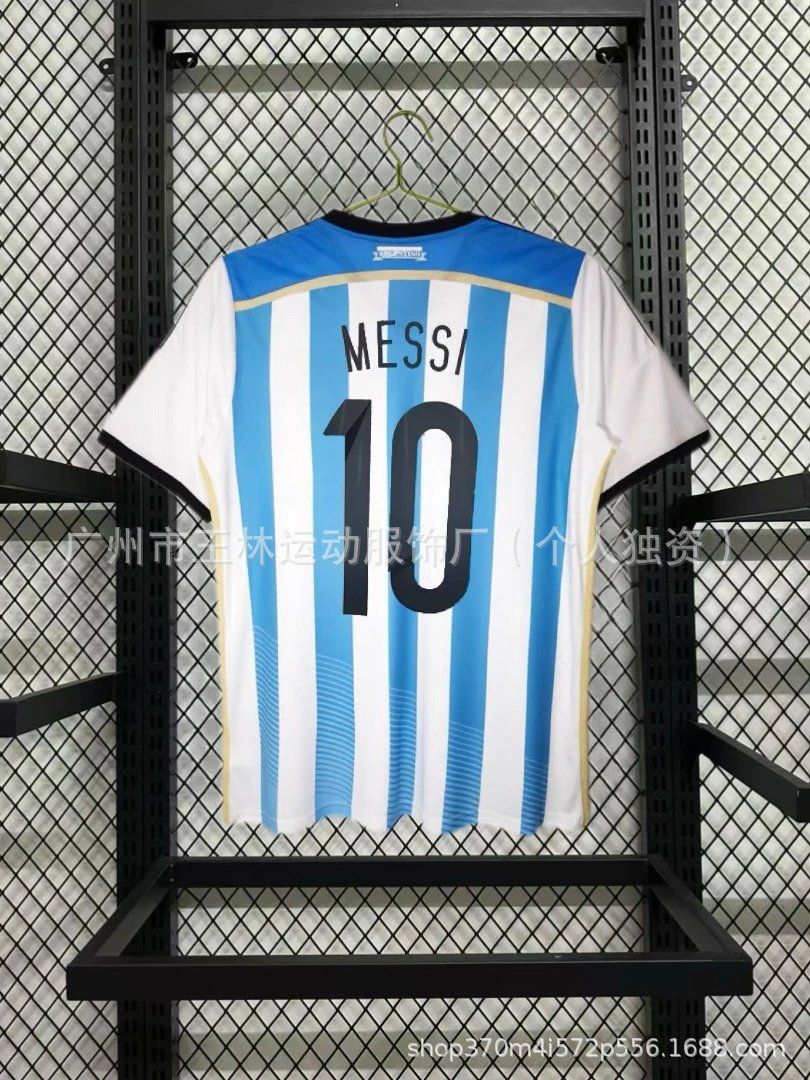 Adidas Argentina Messi #10 Home Jersey – White/Blue
