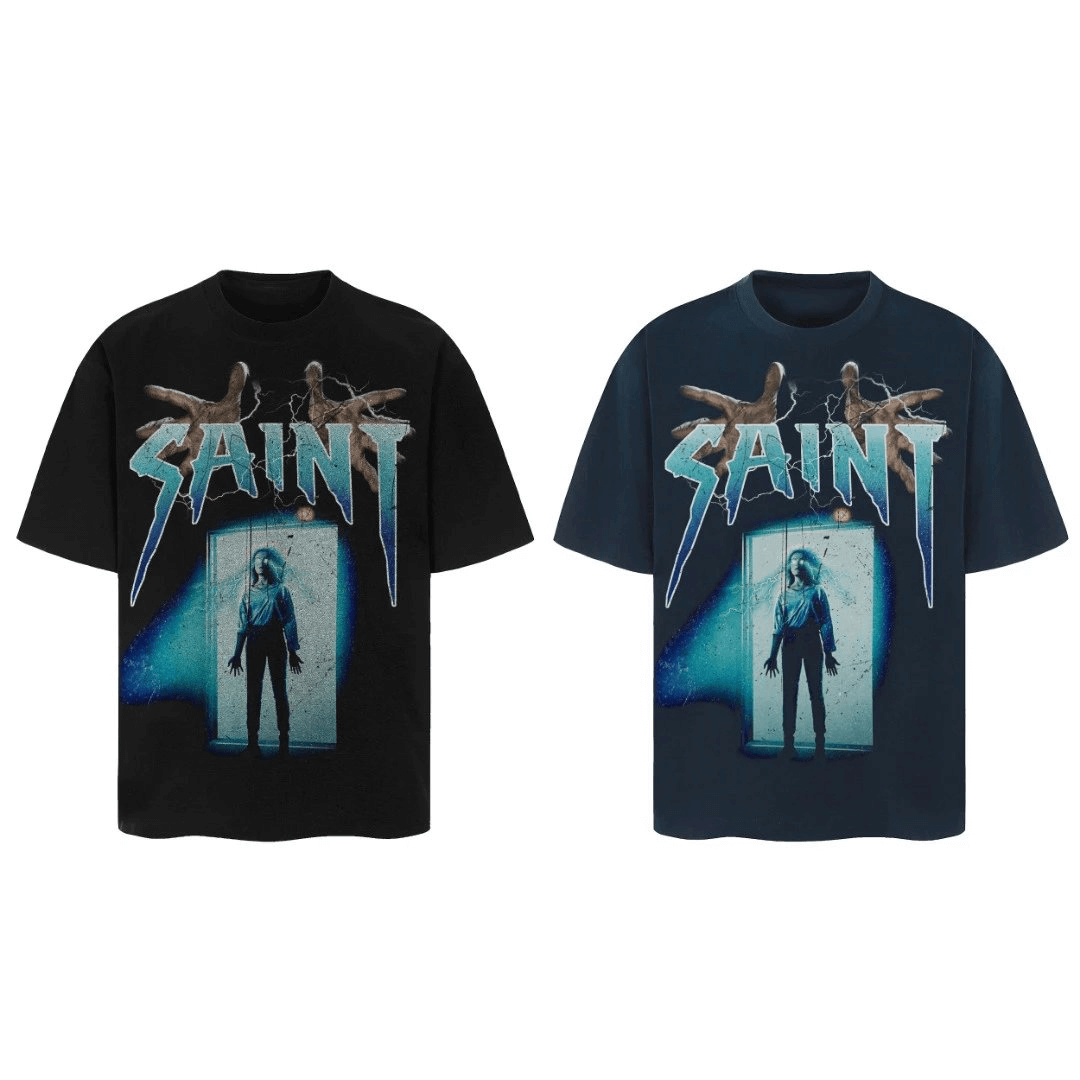 SAINT Graphic T-Shirt Black T-Shirts