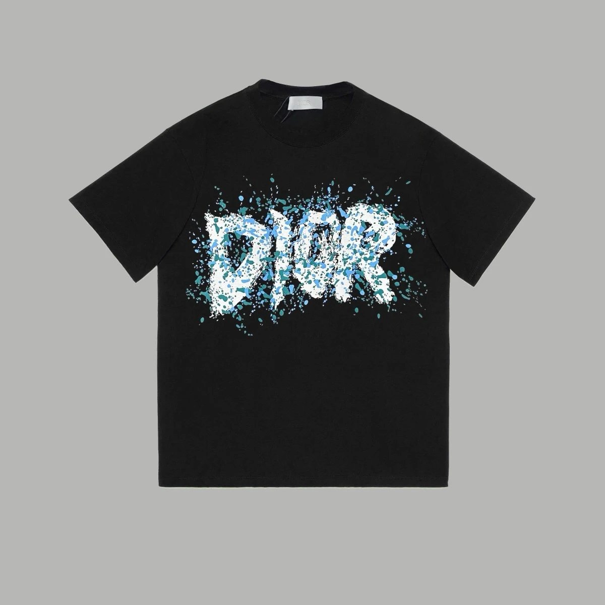 dior graphic logo t-shirt black t-shirts