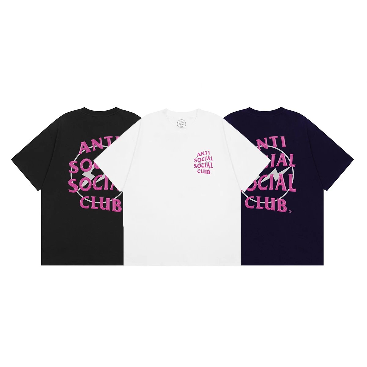 anti social social club logo black T-Shirt