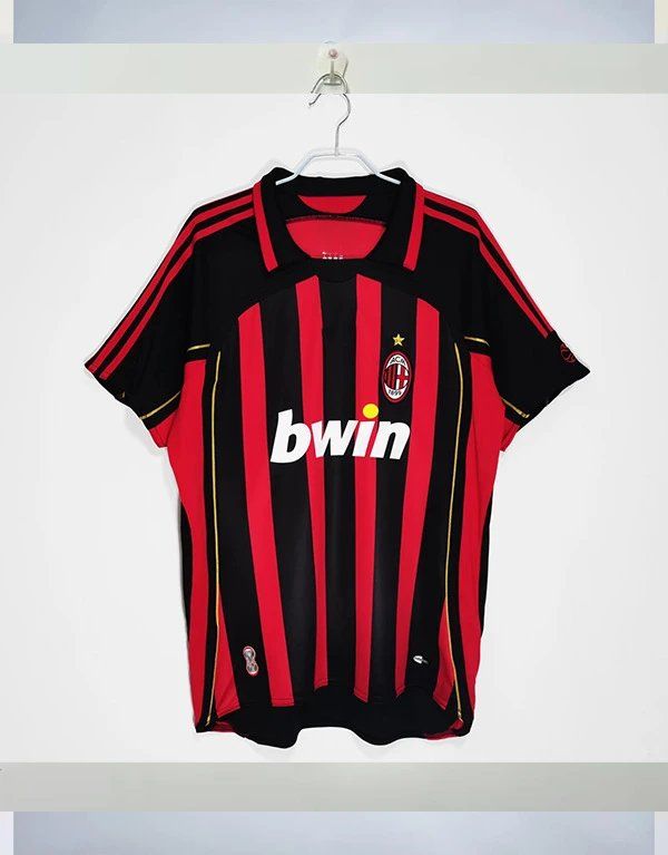 AC Milan Football Jersey Red and Black