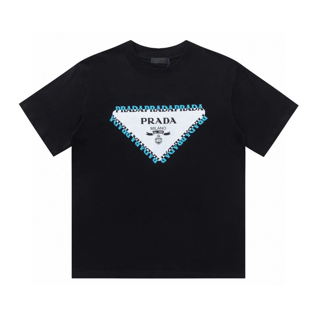 prada graphic logo black T-Shirt