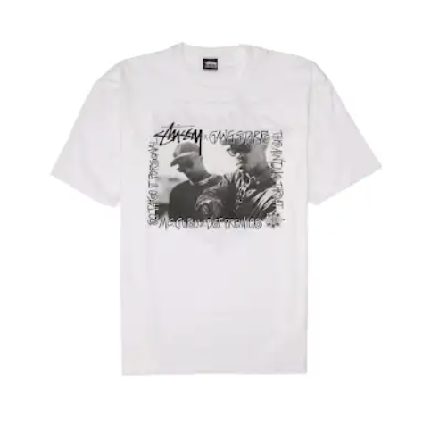 Stussy large graphic T-shirt, withered flower design, men's