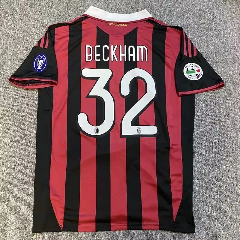 Adidas AC Milan Beckham #32 Jersey Red/Black