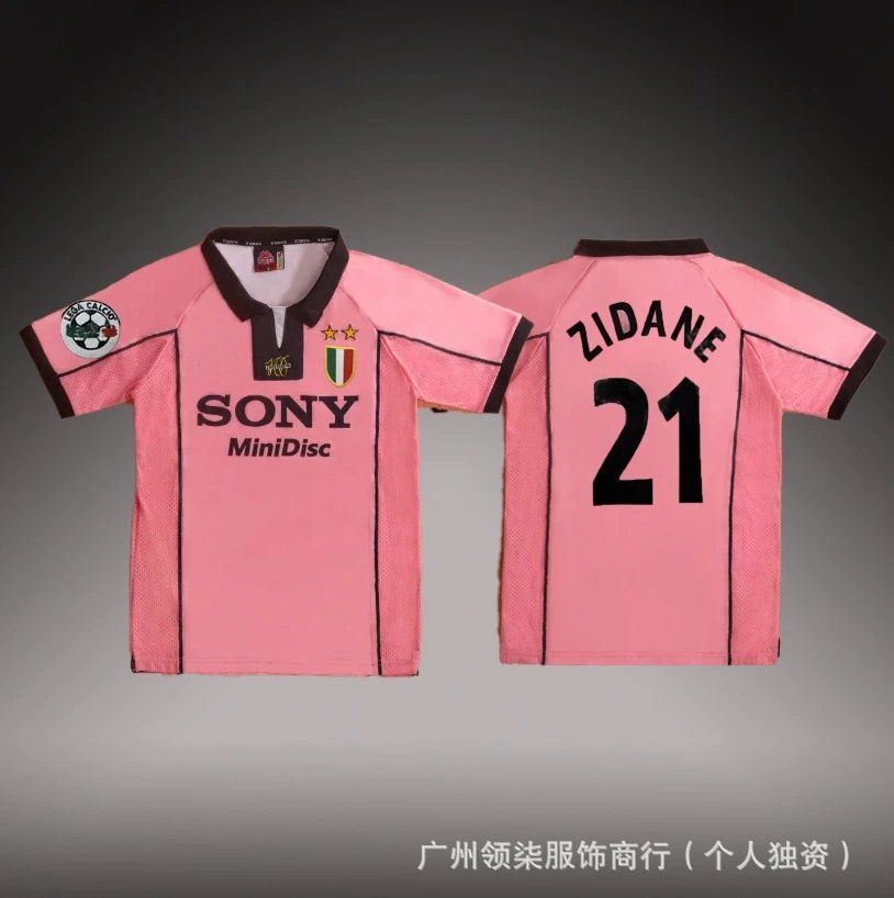 Sony Juventus Zidane Pink Jersey