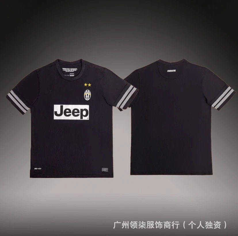Juventus Jeep Sponsor T-Shirt Black