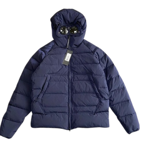 C.P. Company Goggle Puffer Jacket Navy Jackets