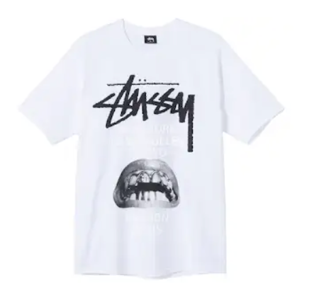 Stüssy Graphic Print T-Shirt White T-Shirts