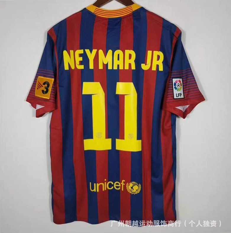 FC Barcelona Neymar Jr. #11 Home Jersey 2013/14 Red and Blue