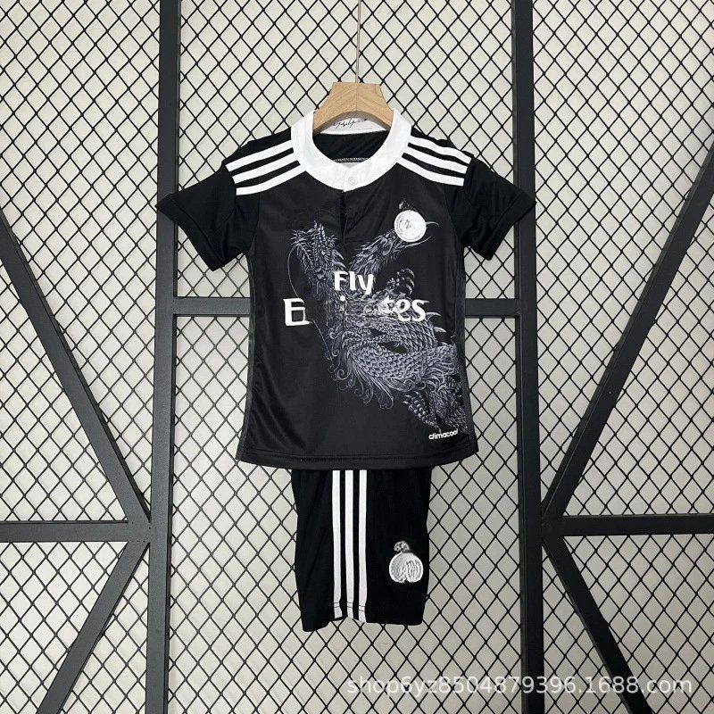 Adidas Black Football Kit with Dragon Pattern