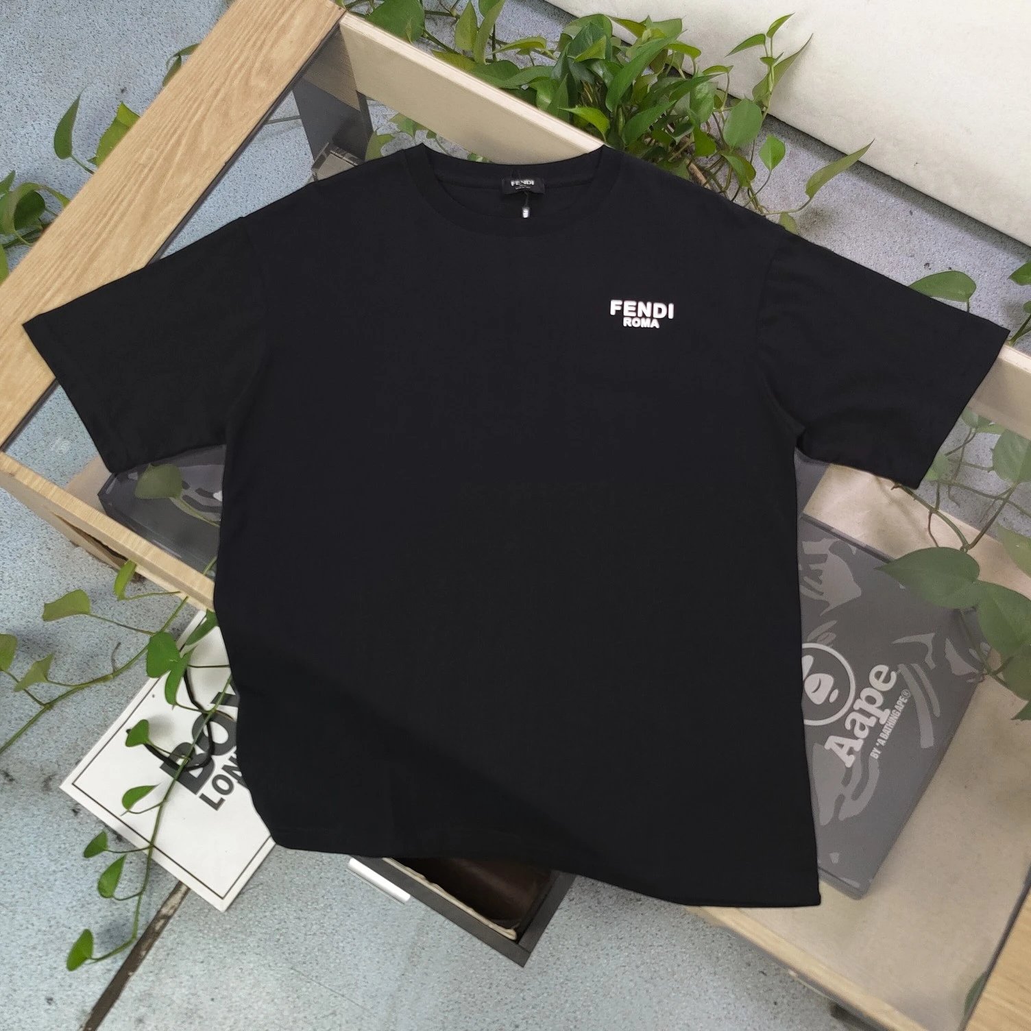 fendi roma t-shirt black t-shirts