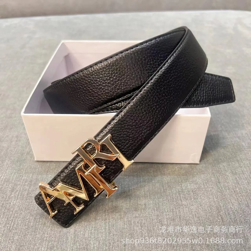AMIRI Leather Belt Black