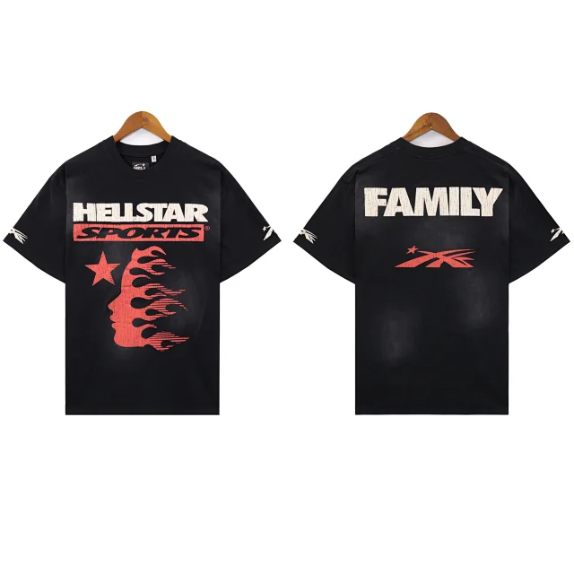 HELLSTAR SPORTS T-Shirt Black Red T-Shirts