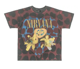 Out of print vintage 1995 Nirvana band t-shirt Justin bieber wearing fear of god style