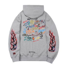 Chrome Hearts Hoodie 8877 – Heavyweight Washed Pullover with Signature Logo