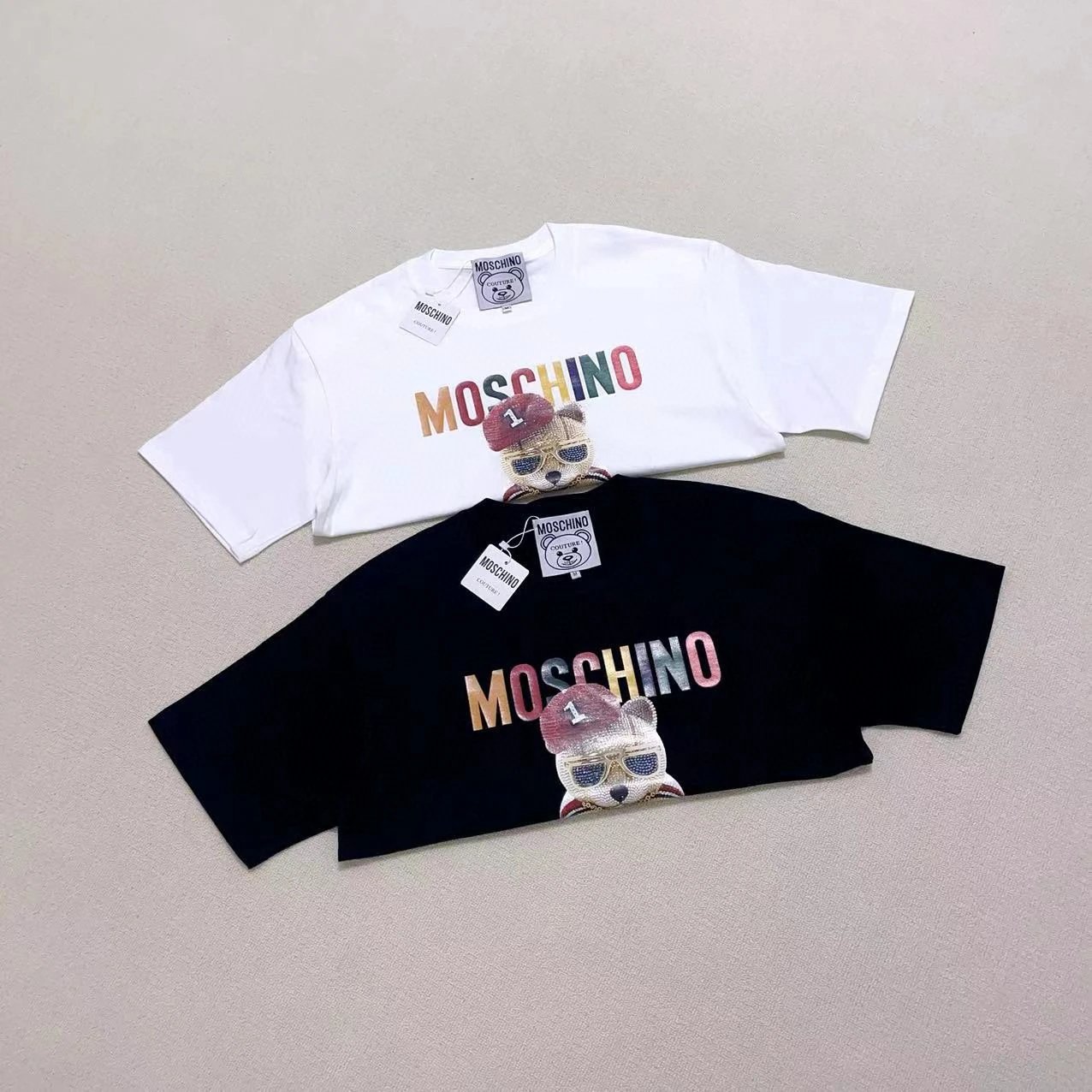 Moschino Teddy Bear Graphic T-shirt White/Black