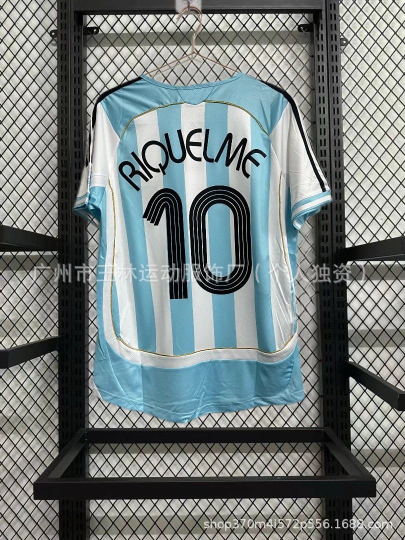 Adidas Argentina Riquelme #10 Jersey Sky Blue/White