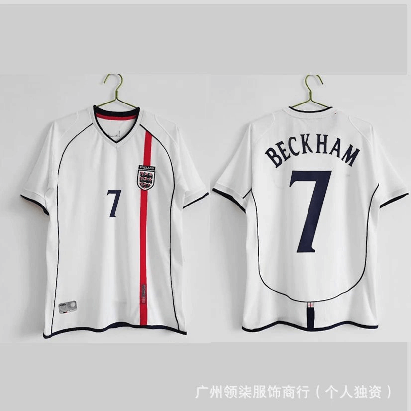 England Beckham Jersey White T-Shirts