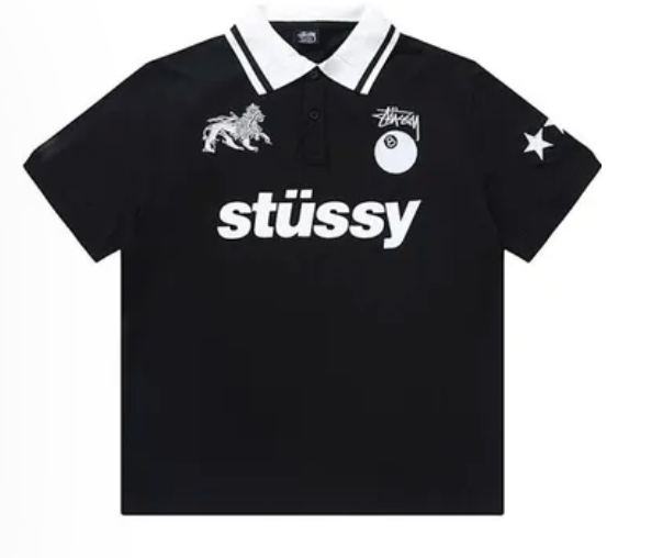 Stüssy Polo Shirt Black T-Shirt