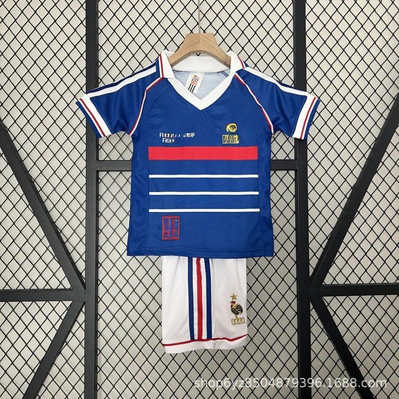 Kids France Soccer Jersey Set Blue