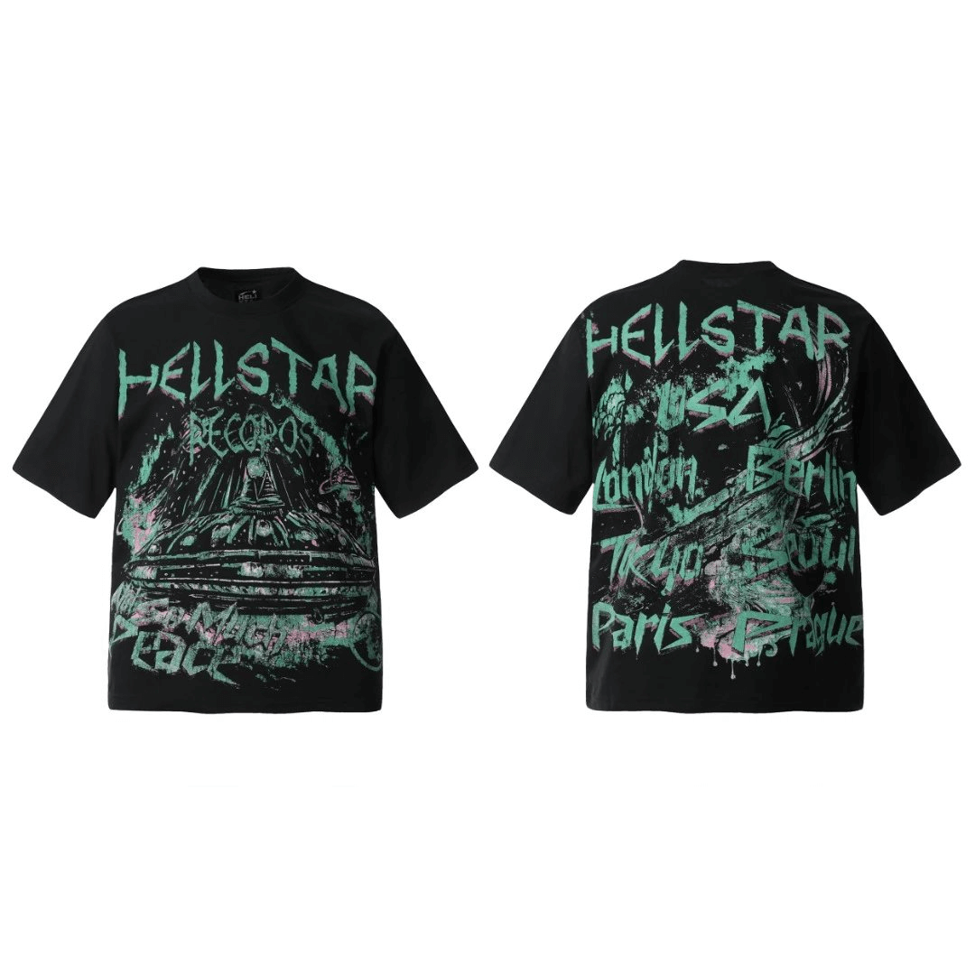 HELLSTAR Records Tee Black T-Shirts