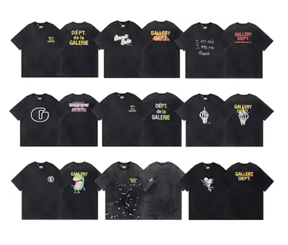 Gallery Dept Graphic T-Shirts Black T-Shirts