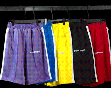 Palm Angels Sport Shorts – Multi-Color Selection (Purple/Yellow/Red/Black/Blue)