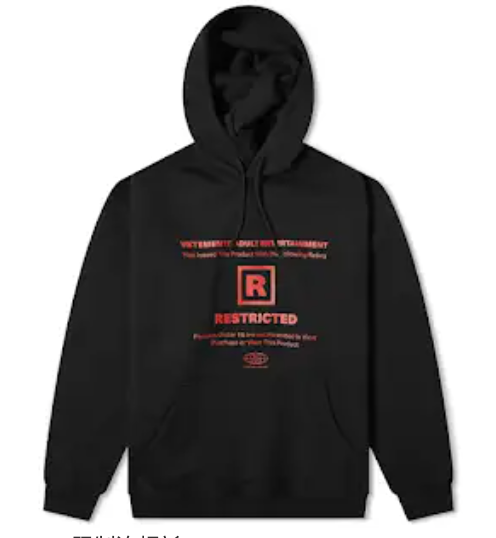 Vetements 'Restricted' Embroidered Hoodie | Model 206 | Oversized Fit
