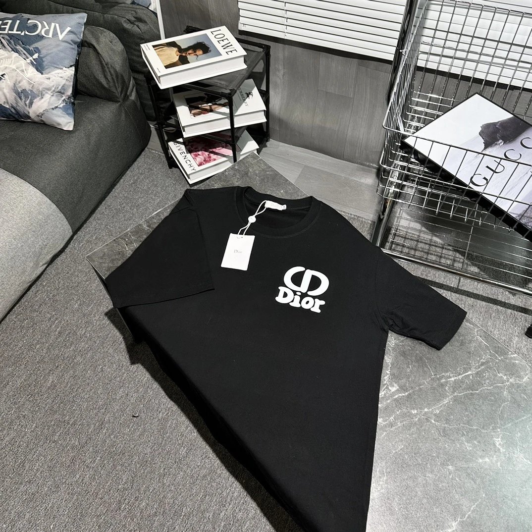 dior logo t-shirt black t-shirts