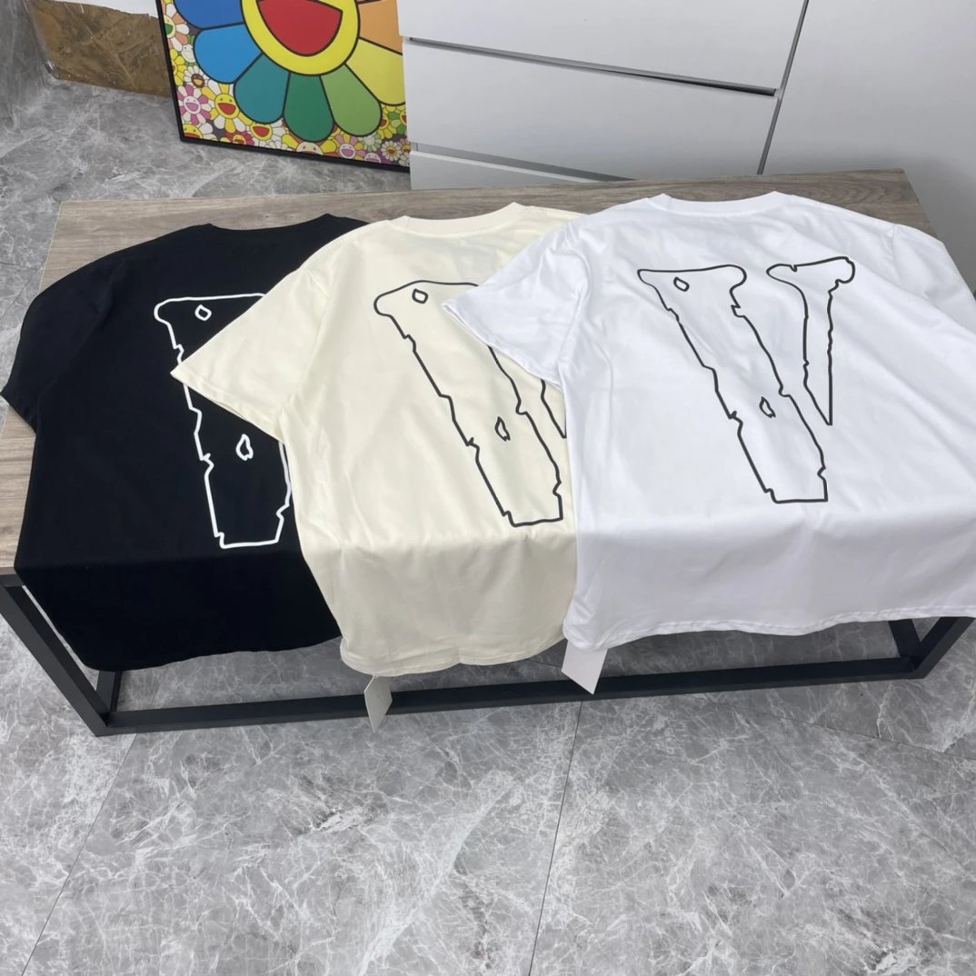 vlone v logo t-shirt black t-shirts