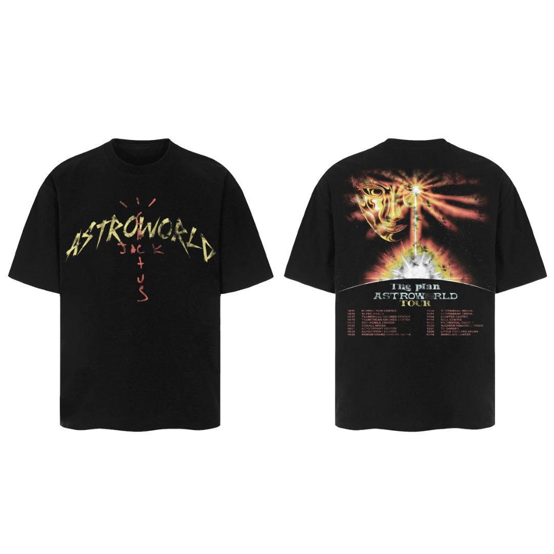 travis scott astroworld tour black T-Shirt