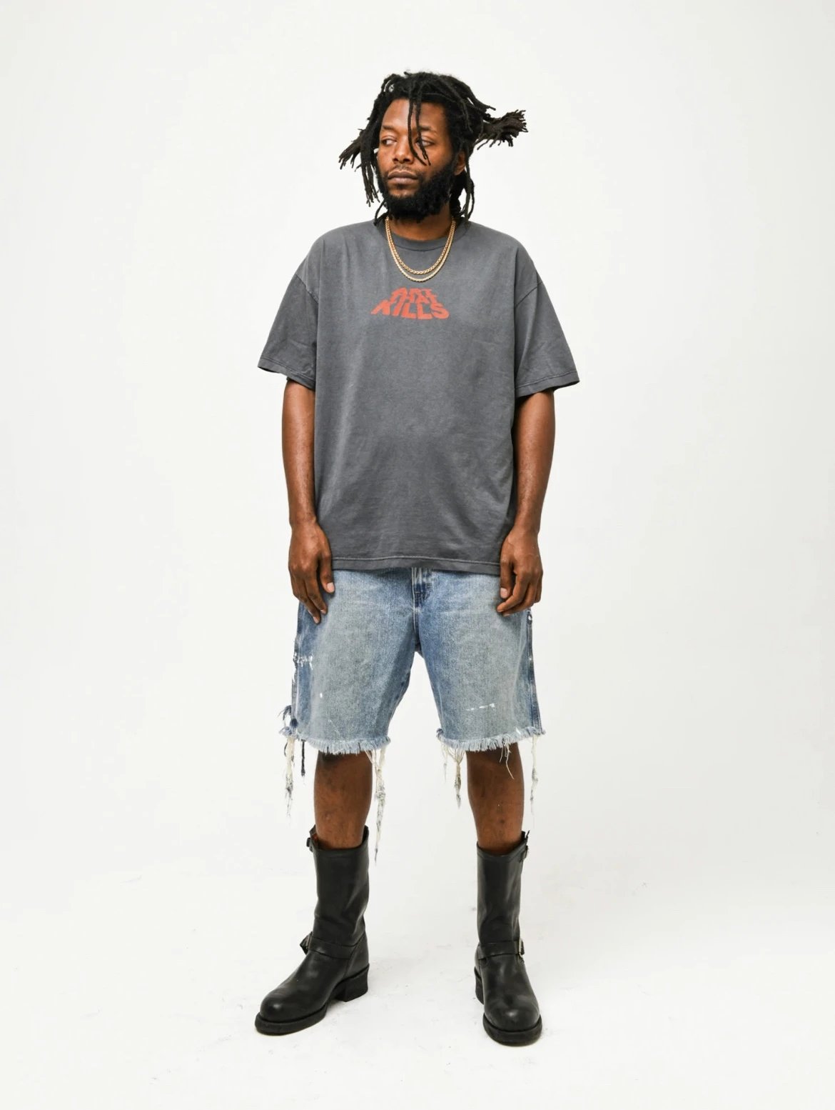 Gallery Dept New ATK Lettering Slogan Double-Knit Cotton Tee