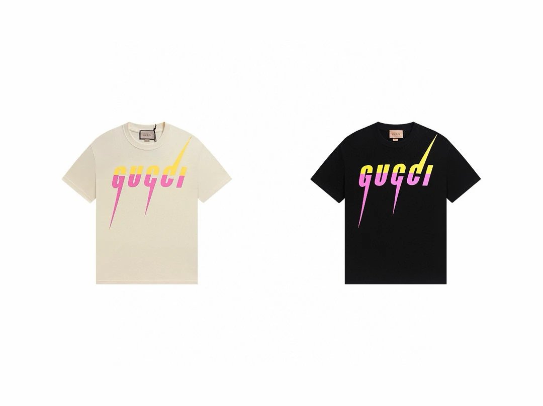 gucci lightning logo t-shirt white t-shirts