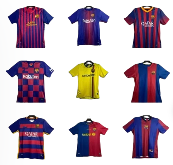FC Barcelona Football Jersey Collection – Blue and Red – T-Shirts