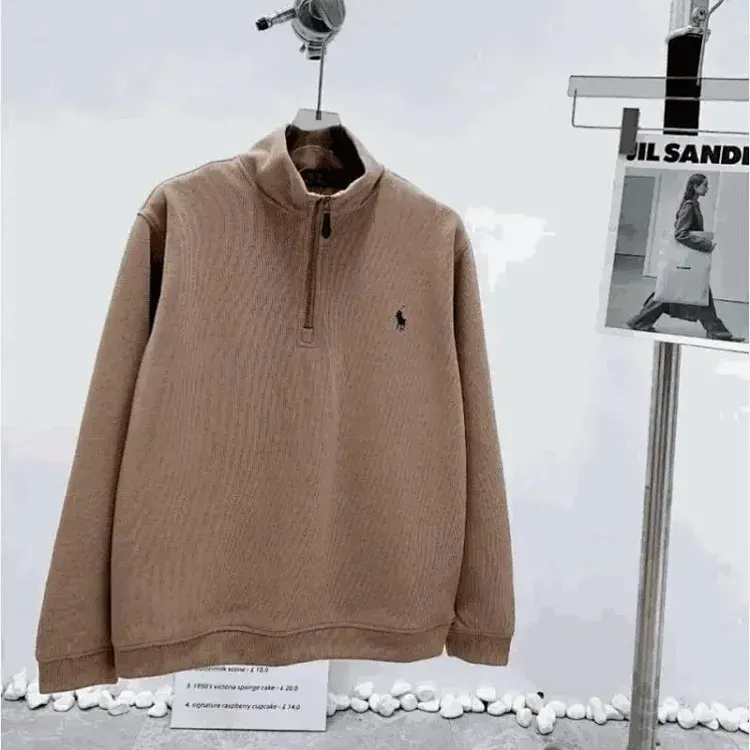 Polo Ralph Lauren Half-Zip Sweater Brown Hoodies