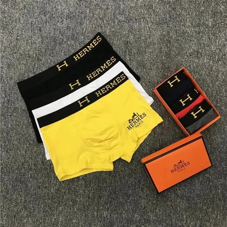 Hermès Boxers Yellow Pants