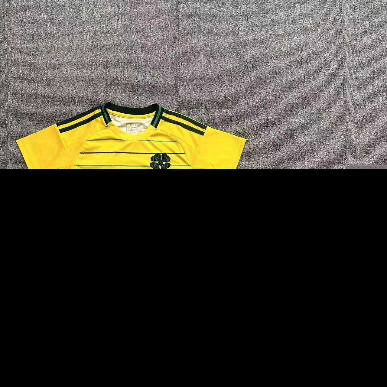 Sports Shirt and Shorts Set Yellow Green