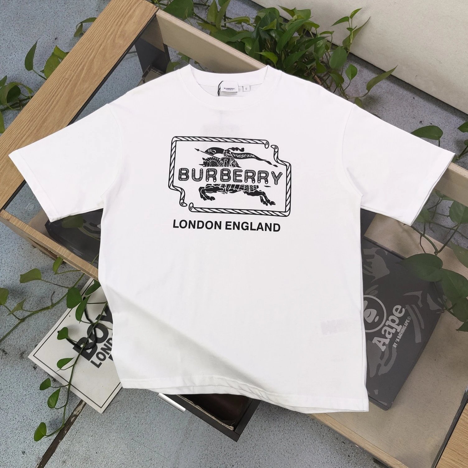 burberry london england white T-Shirt