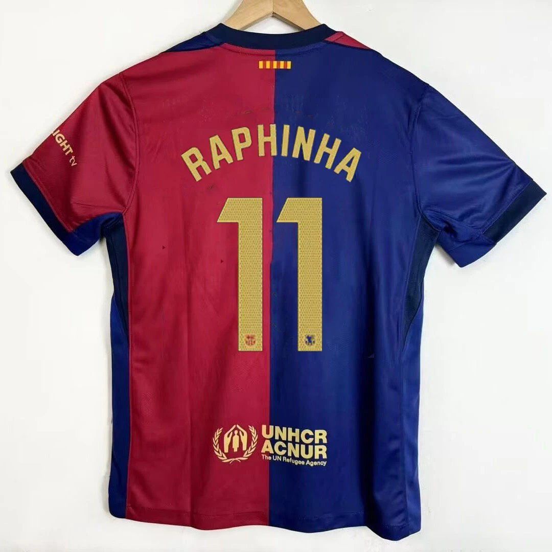 FC Barcelona Raphinha 11 Jersey Red and Blue
