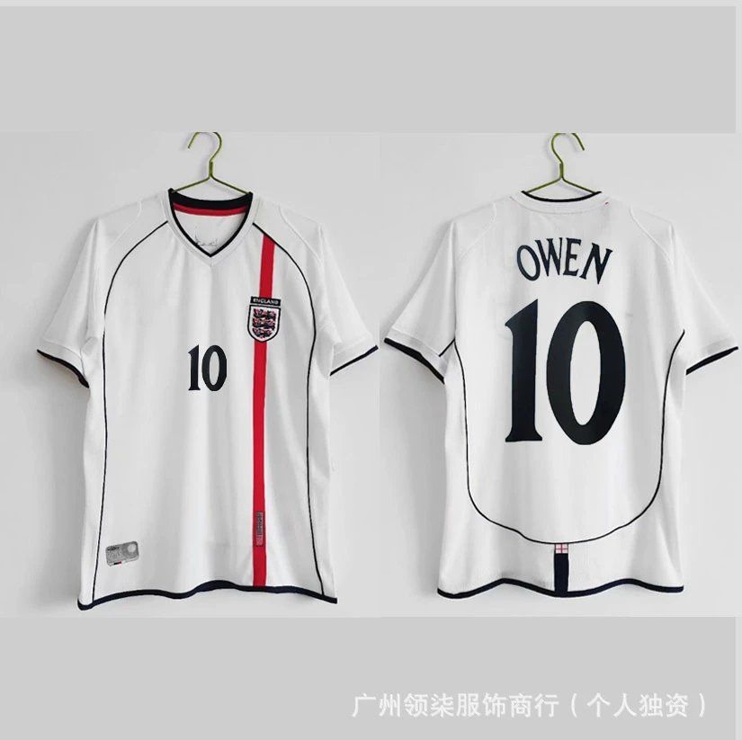 England Owen Number 10 Football Shirt White