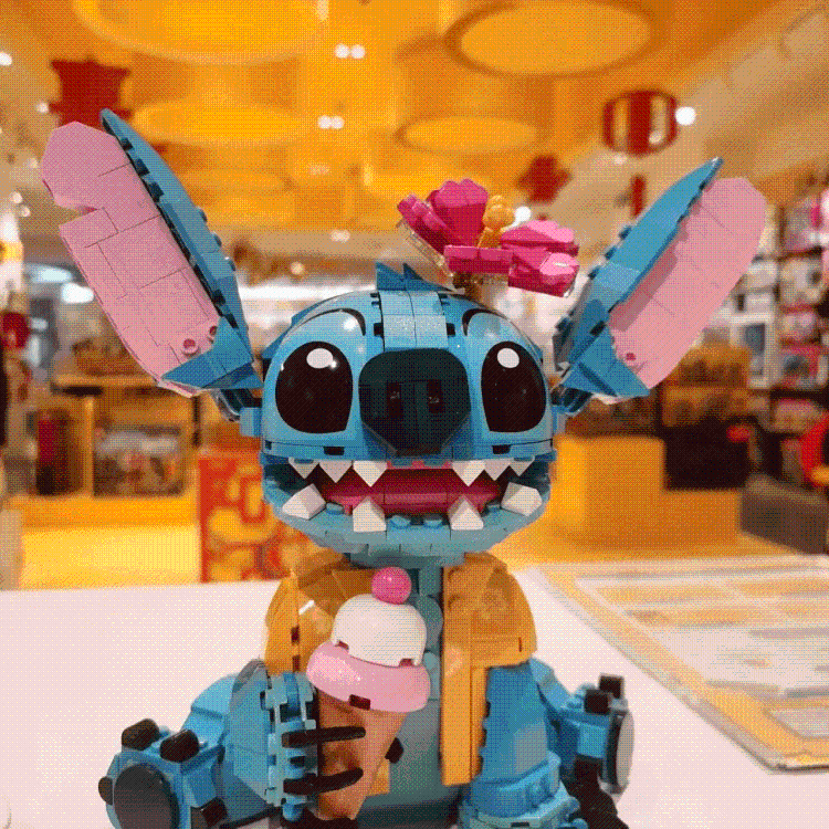 LEGO Stitch Character Model Blue