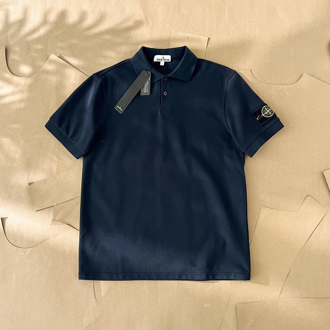 stone island polo shirt navy T-Shirt