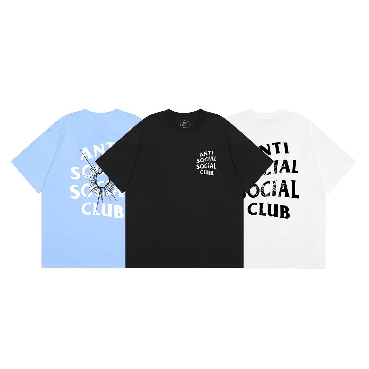 anti social social club graphic t-shirt black t-shirts