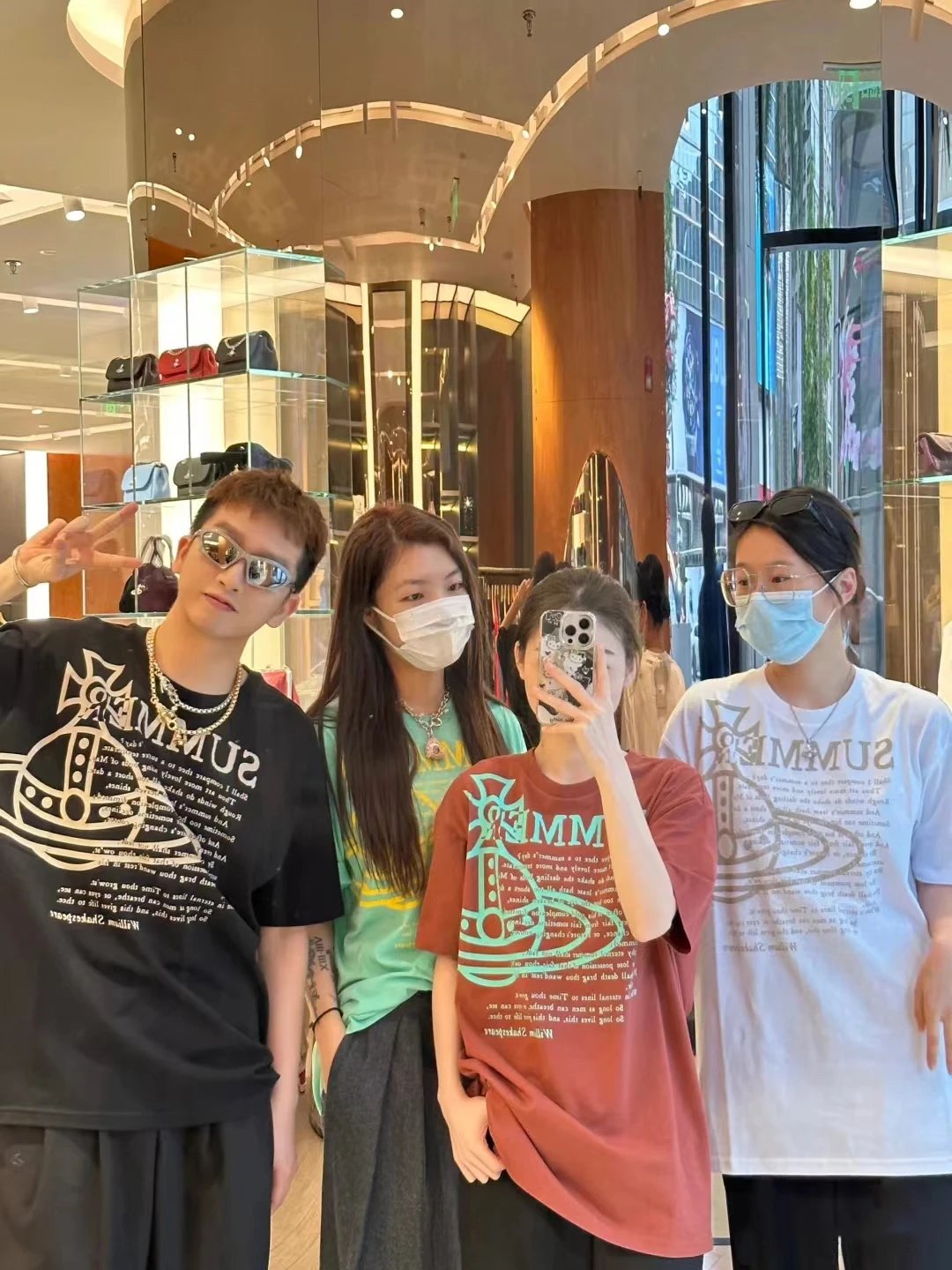 summer graphic t-shirt aqua green t-shirts