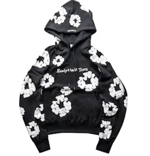 READYMADE × Denim Tears Floral Wreath Embroidered Hoodie