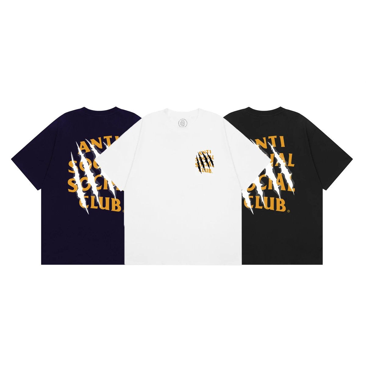 anti social social club graphic black T-Shirt